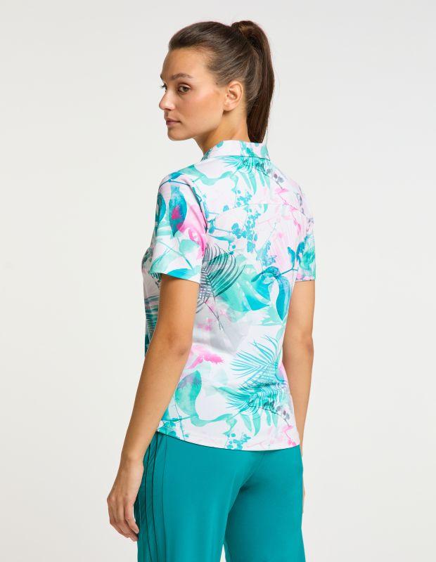 Joy Sportswear Poloshirt EDDA Sportives Poloshirt mit tropischem Druckmotiv Online Shopping