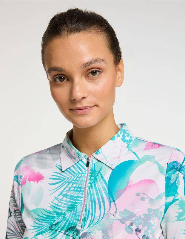 Joy Sportswear Poloshirt EDDA Sportives Poloshirt mit tropischem Druckmotiv Online Shopping