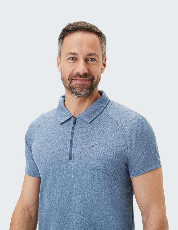 Joy Sportswear Poloshirt IVO Aktives Zip - Poloshirt Kostenloser Versand international