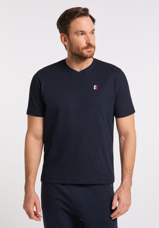 Joy Sportswear Sportshirt MARIUS V-Neck T-Shirt mit Logo Patch 2025