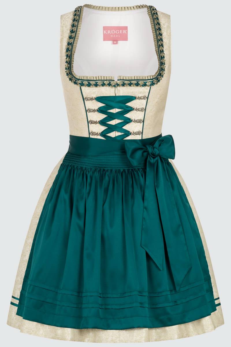 Krüger Madl Dirndl Pistacchio (50cm) Flash Sale