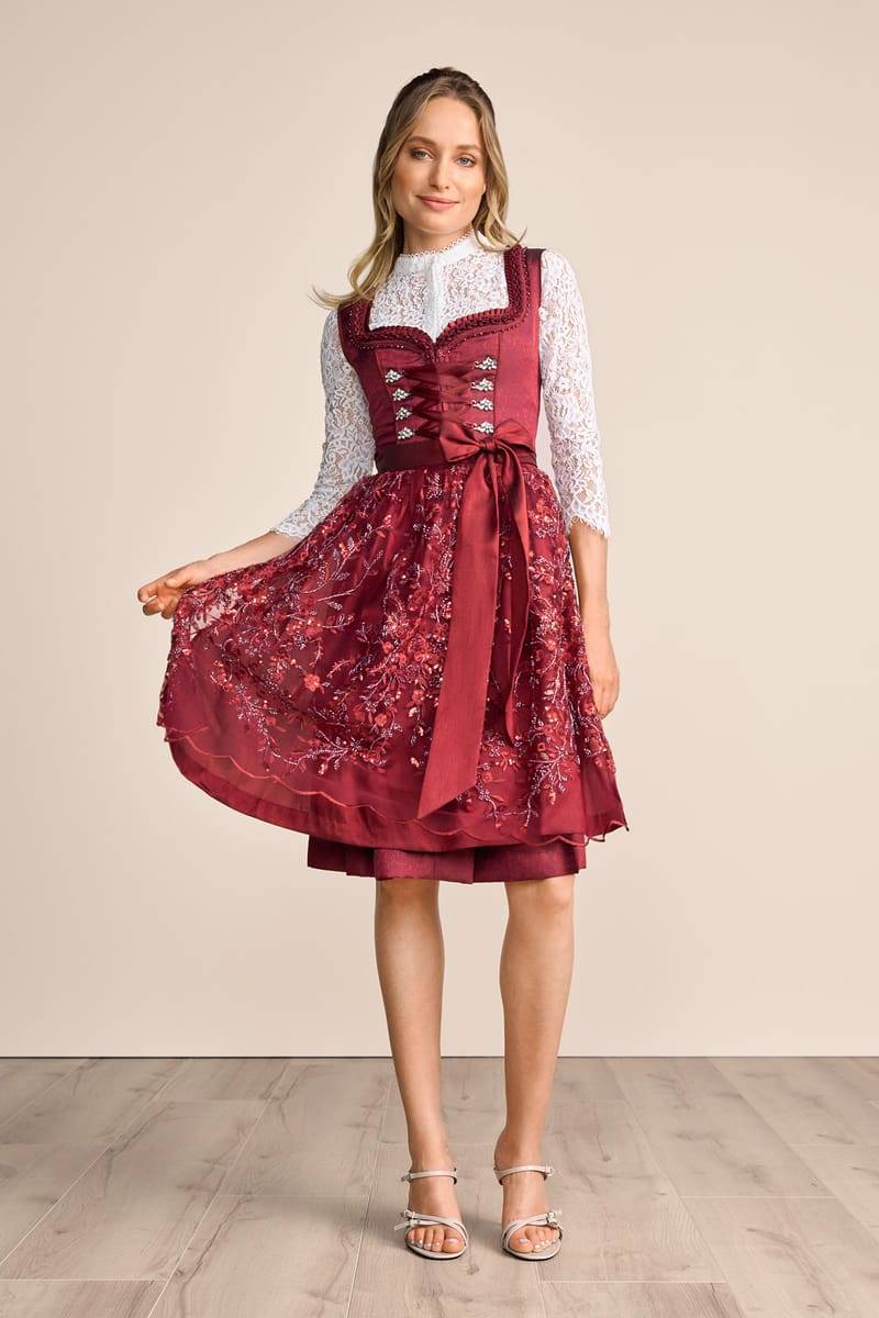 Krüger Madl Dirndl Olive (60cm) Nur noch ein Tag übrig