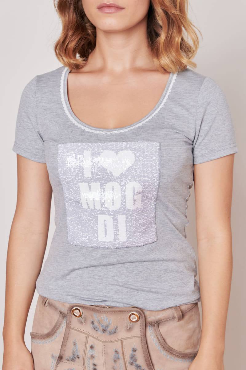 Krüger Madl Trachten Shirt Heartbeat Saisonschlussverkauf