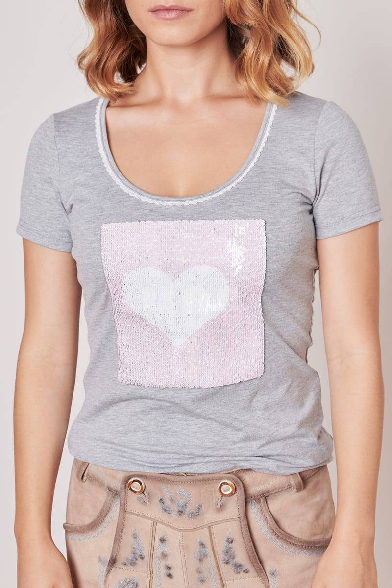 Krüger Madl Trachten Shirt Heartbeat Saisonschlussverkauf