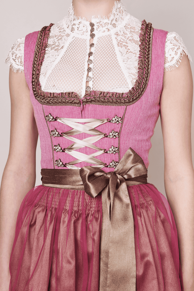 Krüger Madl Dirndl Fuchsia (70cm) Fabrikpreis