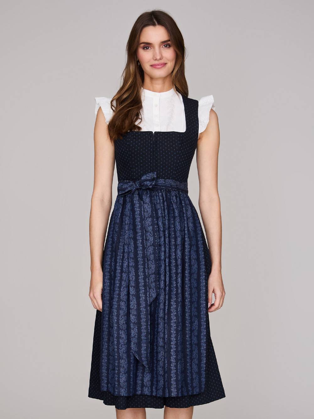 Limberry Dunkelblaues Dirndl mit Streublumen - VERA BLUE GRAPHITE Super Sparpreis
