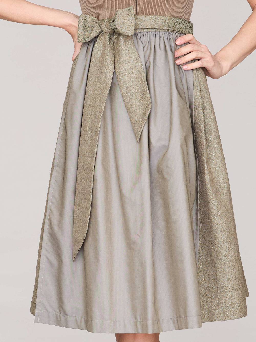 Limberry Braunes Dirndl mit Cord-Mieder - TIA DESERT TAUPE Super Rabatt