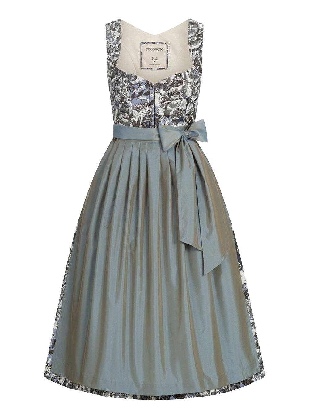 Limberry Dirndl mit floralem Allover Muster - ANNELIE BLUE FLOWER Im Verkauf