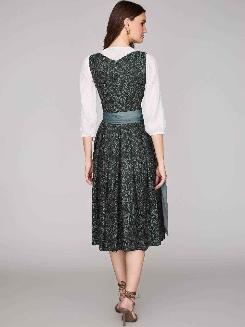 Limberry Gemustertes dunkelgrünes Dirndl - HEDI VINTAGE GARDEN 2025