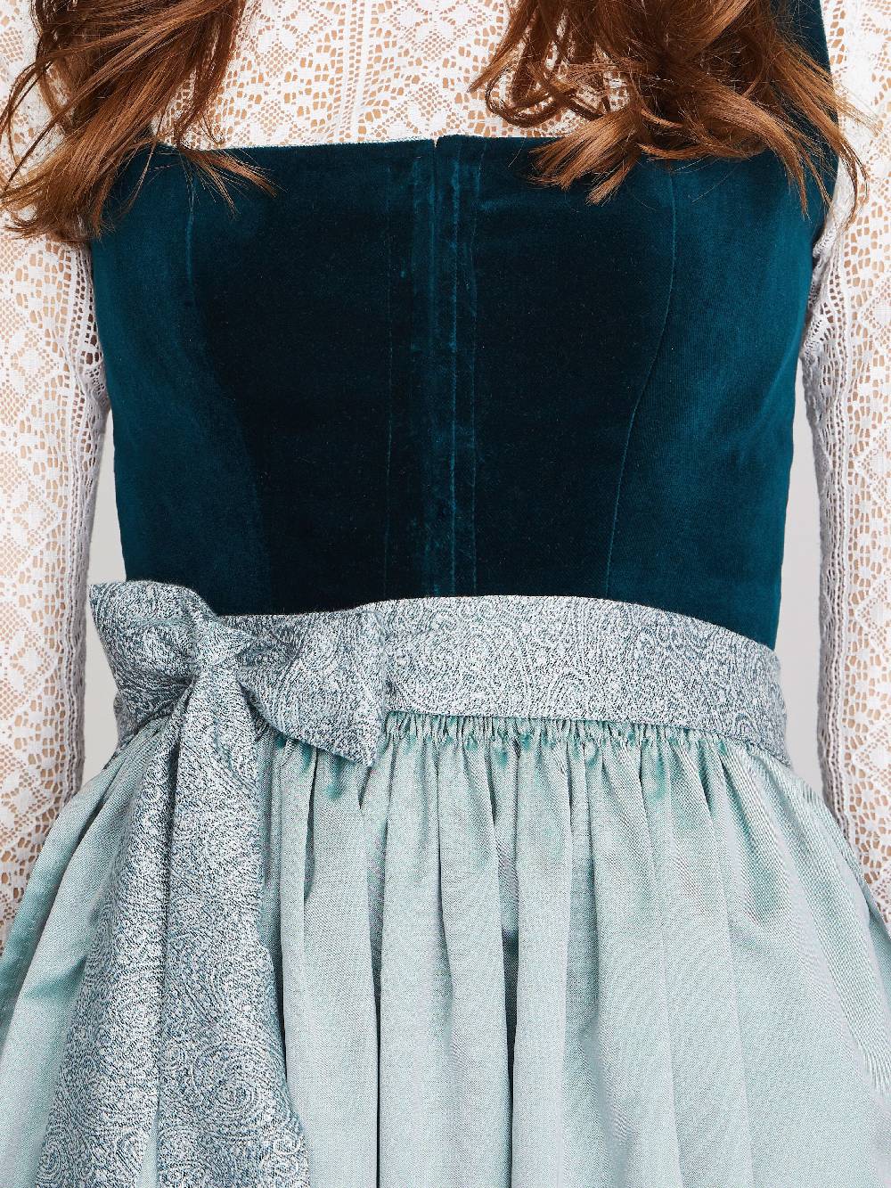 Limberry Mintfarbenes Dirndl mit Samt-Mieder - MIMI Verkauf