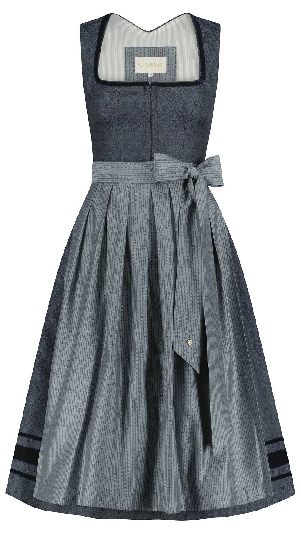Limberry Dunkelblaues Dirndl mit Ornament-Muster - FRANZI Hotsell