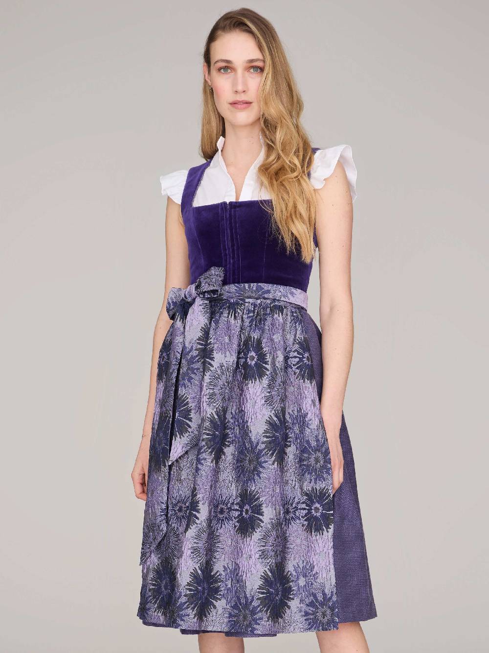 Limberry Lila-farbenes Dirndl mit Samt-Mieder - SOFIA PURPLE VELVET Blitzverkäufe