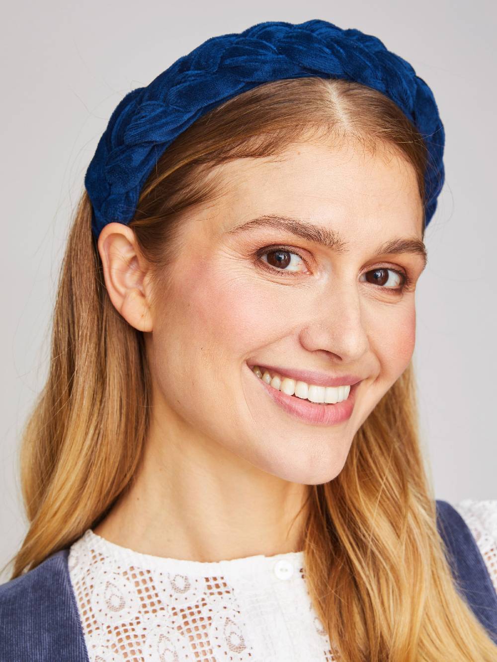 Limberry Dunkelblauer geflochtener Haarreif - MILA INDIGO BLUE Begrenzte Freigabe