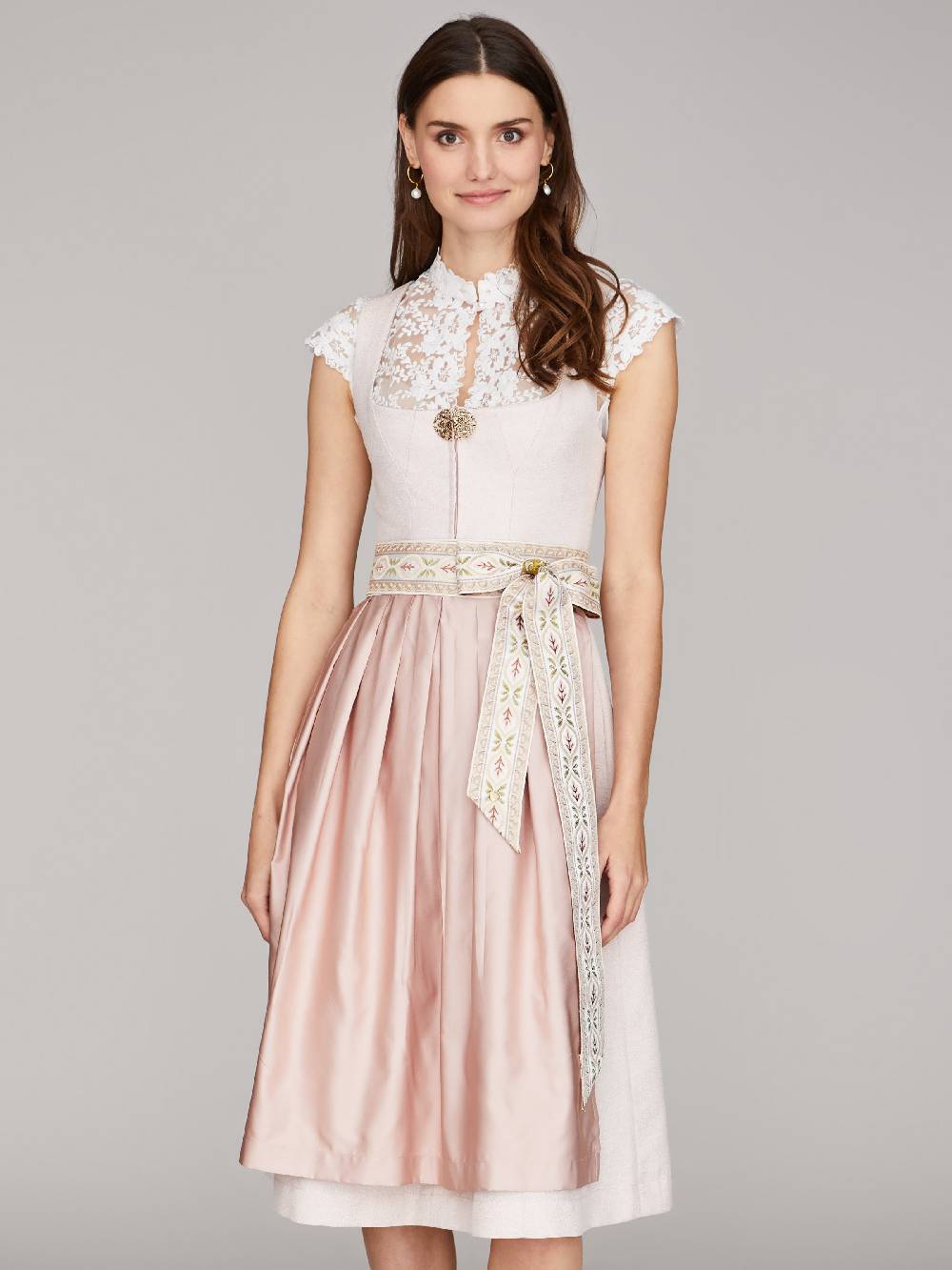 Limberry Altrosa Dirndl mit dekorativer Schnalle - LOLA ROSÉ Fabrikladen