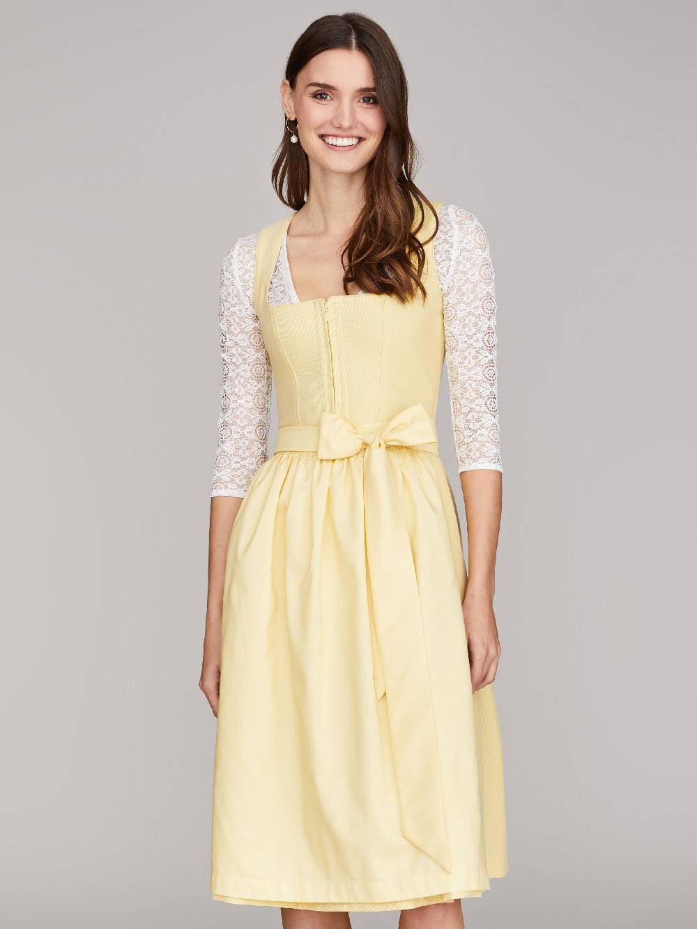 Limberry Hellgelbes Dirndl - ELAINE LIGHT YELLOW 50% Rabatt für begrenzte Zeit