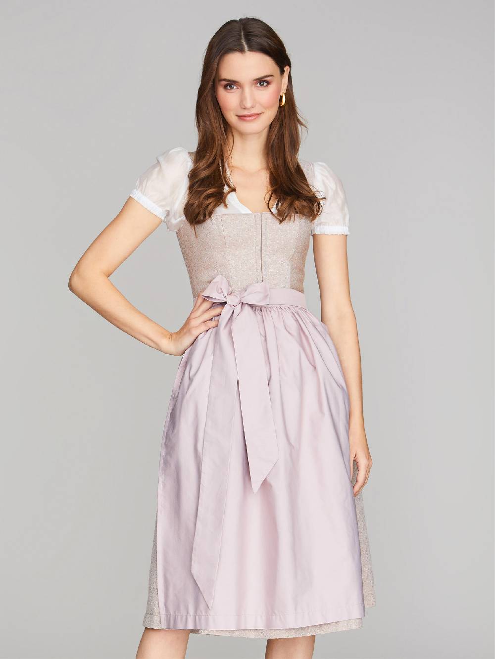 Limberry Dirndl in Altrosa mit Streublumen-Muster - LILIA PRIMROSE Bestseller