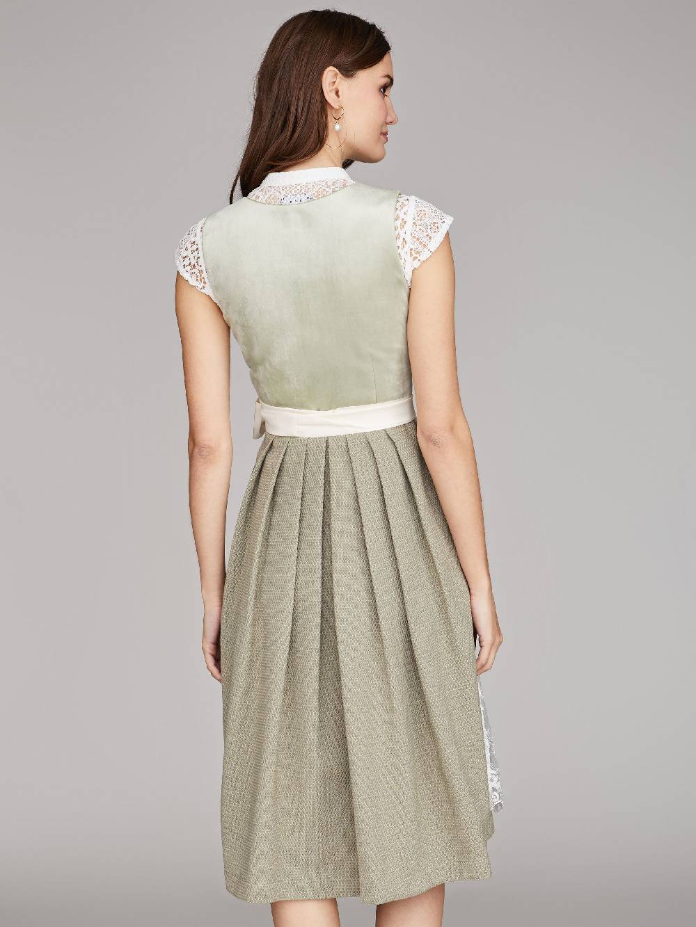 Limberry Salbeigrünes Samtdirndl - RUTH SAGE GREEN Begrenzte Freigabe