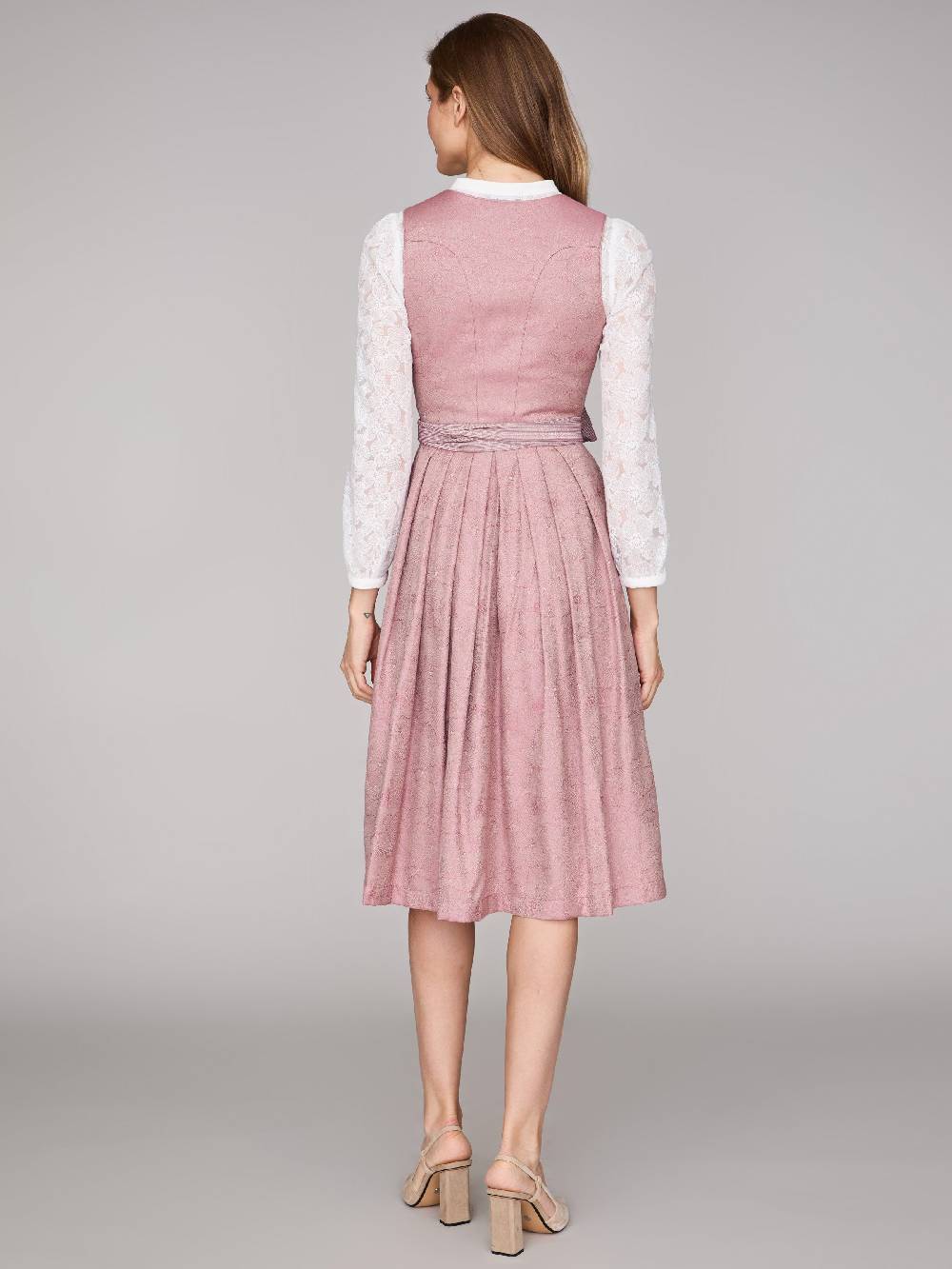 Limberry Rosa-farbenes Dirndl mit Knöpfen - FELICITY ASH ROSE JETZT KAUFEN