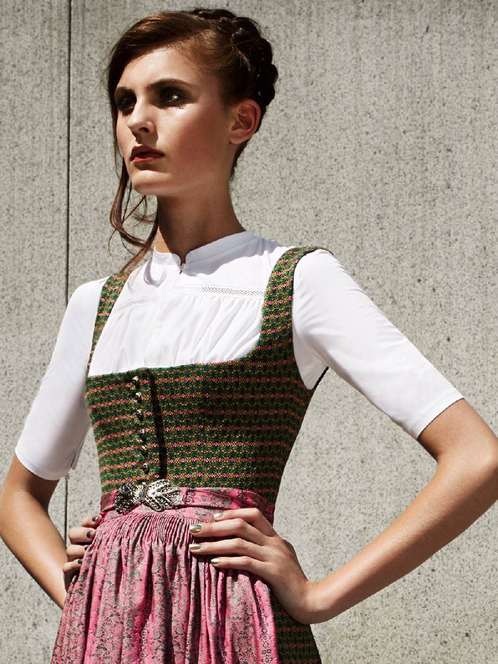 Limberry Edle Dirndlbluse weiß - CÄCIL Sonderangebot