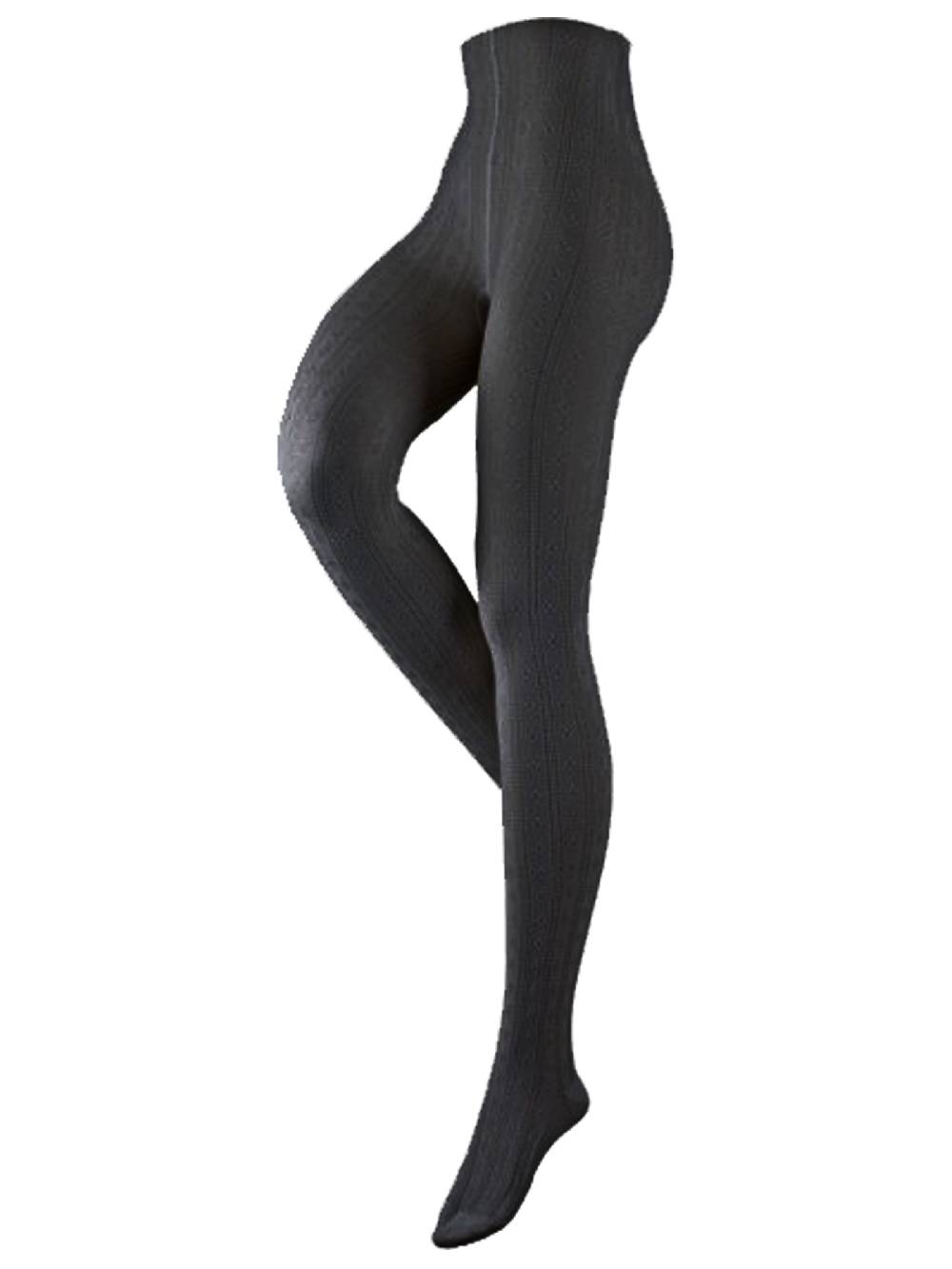 Limberry Schwarze Strickstrumpfhose im Trachten-Look - L2064-01 Muttertagsangebot