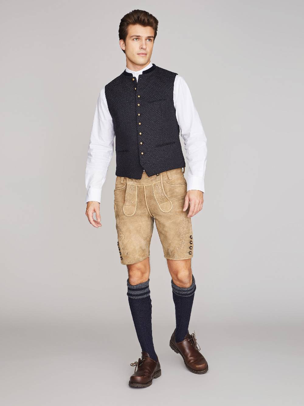 Limberry Schwarzblaue Trachtenweste - KONSTANTIN SCHWARZBLAU im Angebot