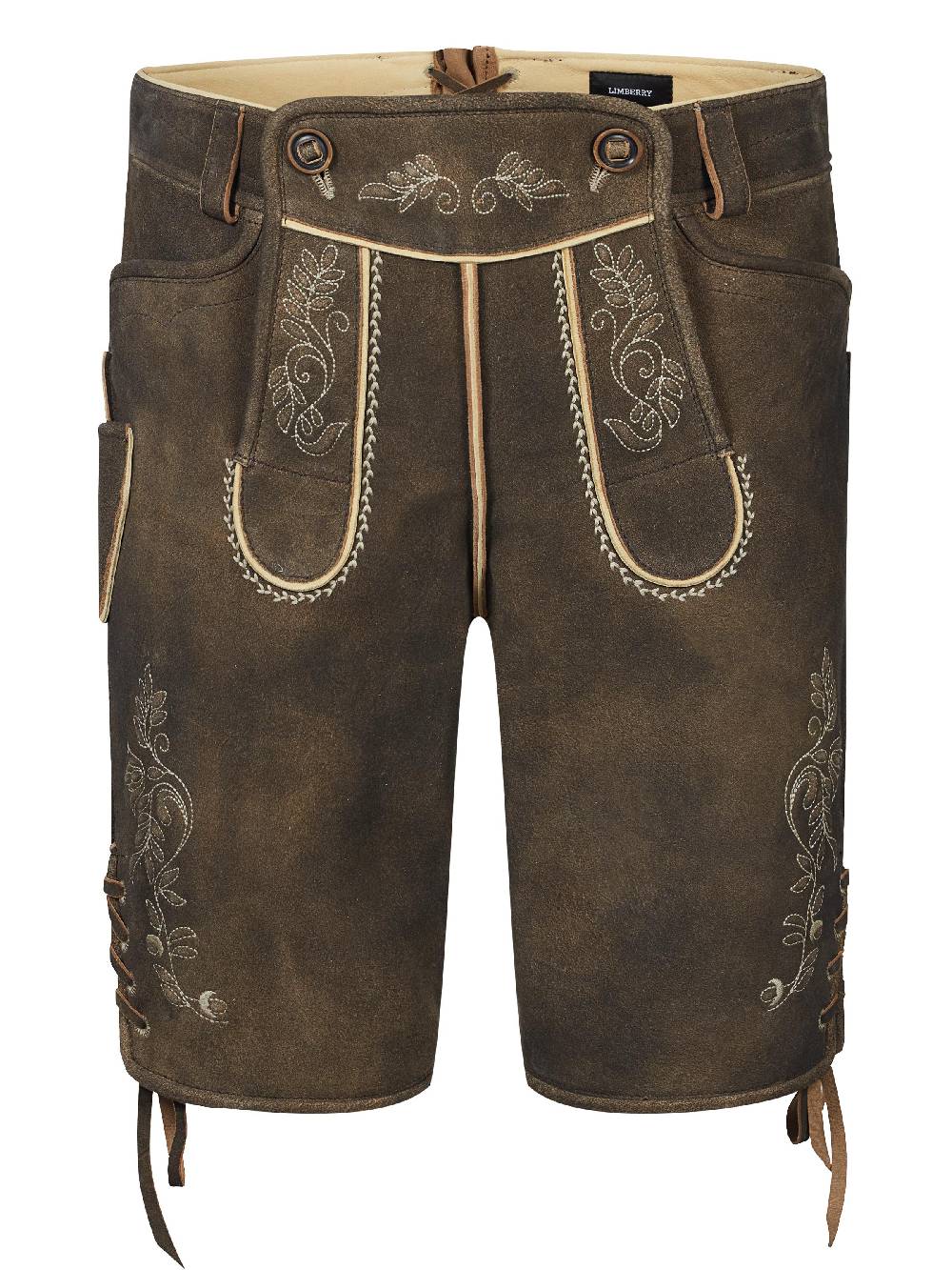 Limberry Dunkelbraune Lederhose - LEOPOLD BRAUN Flash Sale