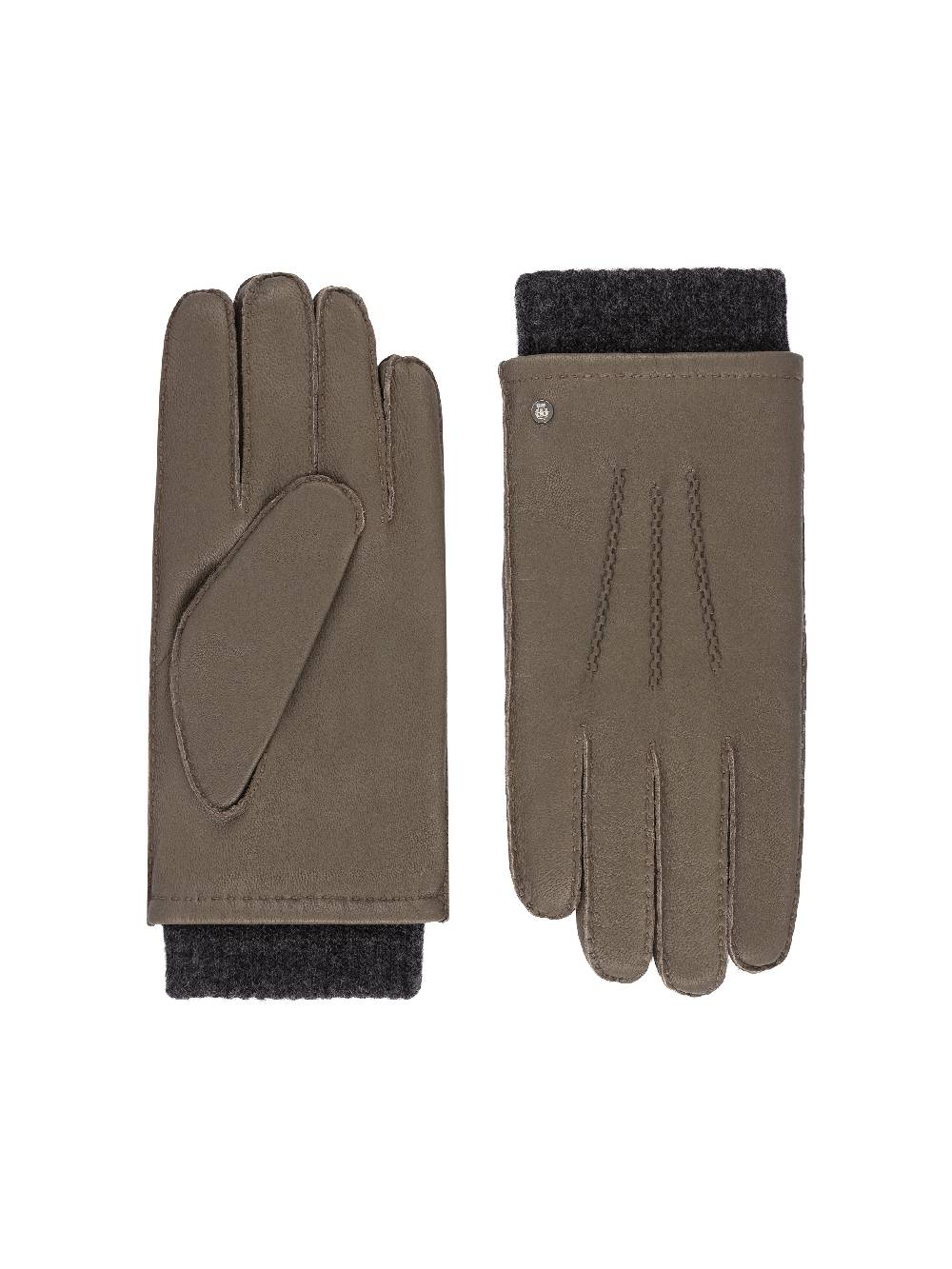 Limberry Khakifarbener Handschuhe mit Woll-Manschette - METZ KHAKI Top Angebot