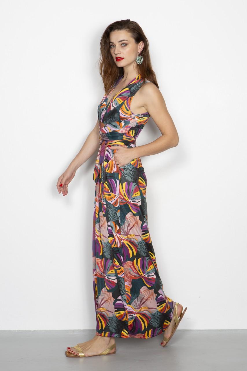 Marivie Champagne, what else monstera colorful Dress Begrenztes Angebot