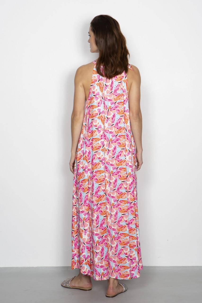 Marivie Holiday butterflies sky blue Dress Lagerräumung