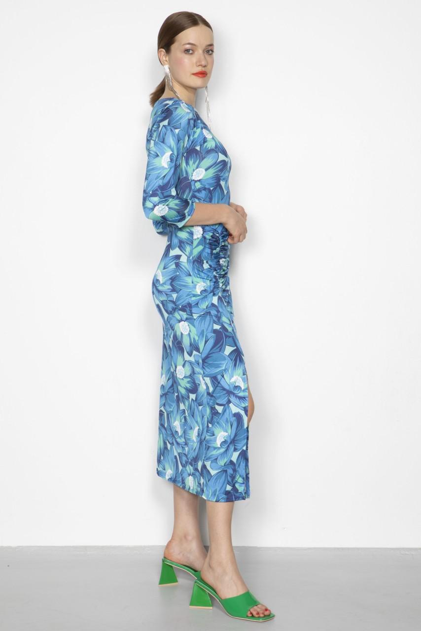 Marivie Illusion water lily blue Dress Saisonale Angebote