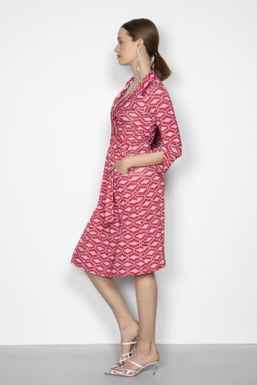 Marivie Oh, Yeah waffle red/rosé Dress Riesige Ersparnisse