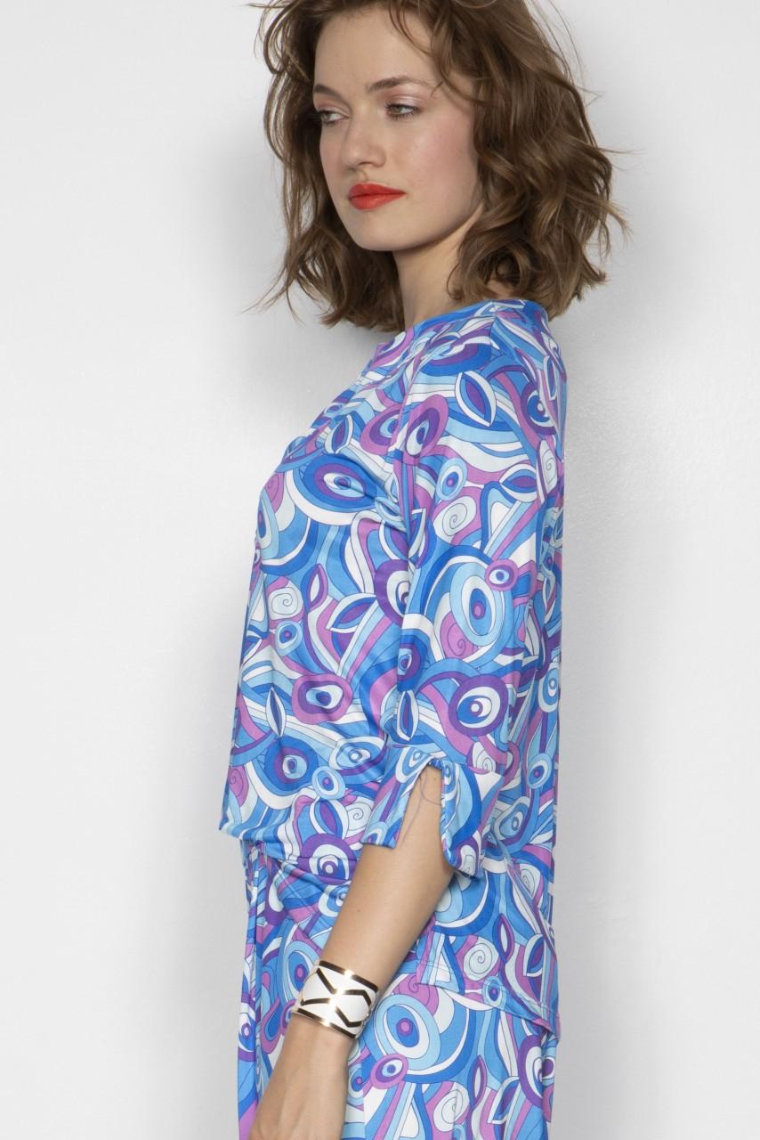 Marivie Top - Honey pucci blue/magenta Top Super Sparpreis