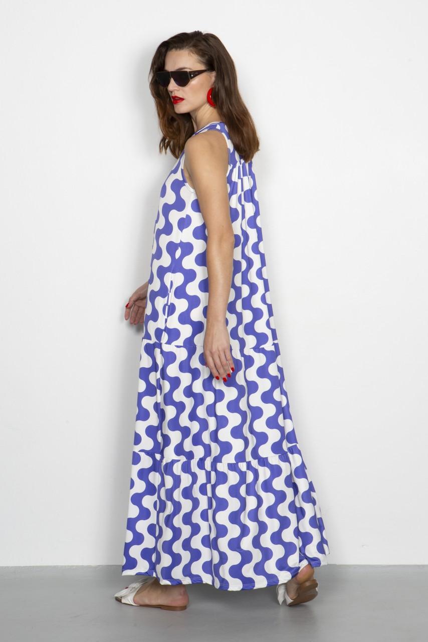 Marivie Darling waves creme/violet Dress Clearance-Verkauf
