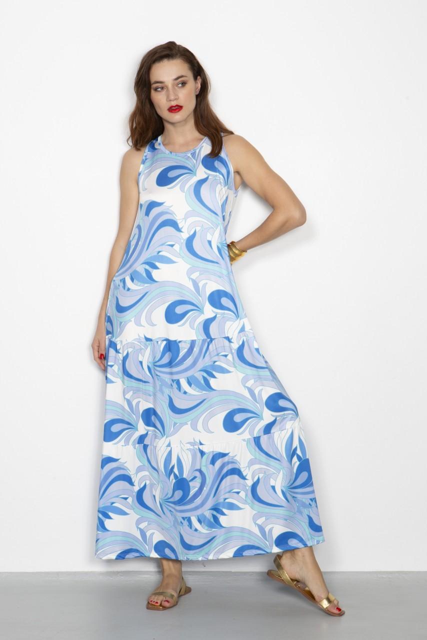 Marivie Darling swearly blue/mint Dress Fabrikladen