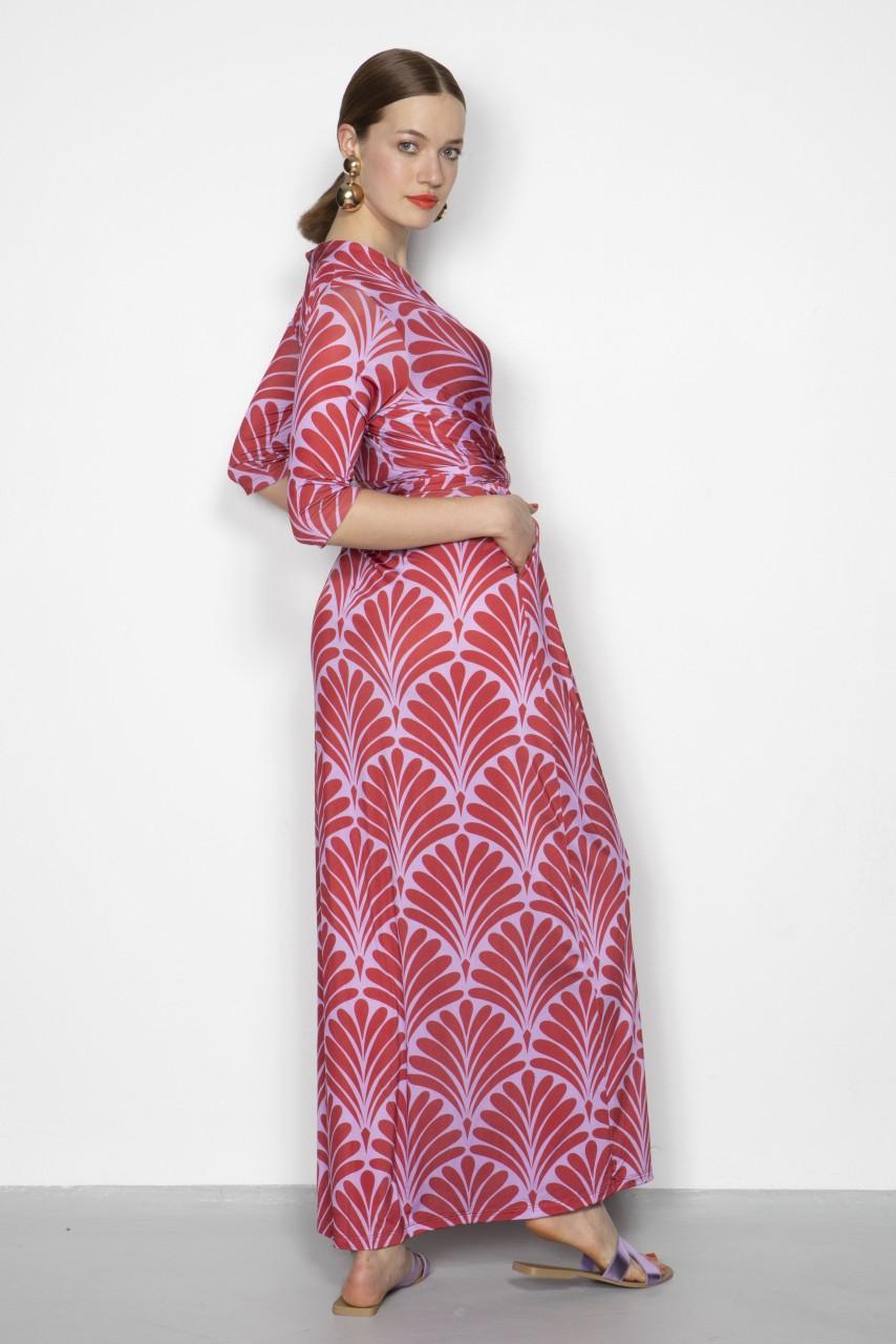 Marivie Oh, Beauty art deco red Dress Im Verkauf