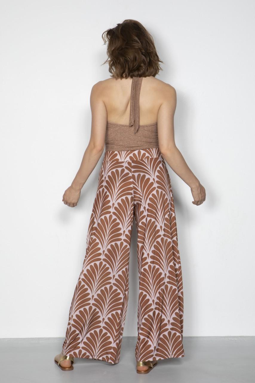 Marivie Easy going art deco brown Hose Hotsell