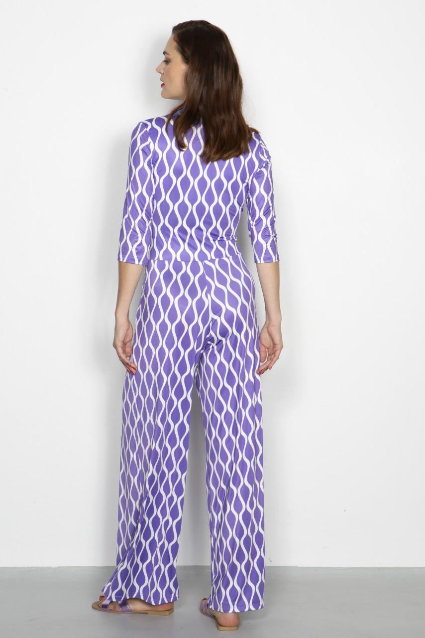 Marivie Jump in wavy lilac/white Jumper Kostenloser Versand