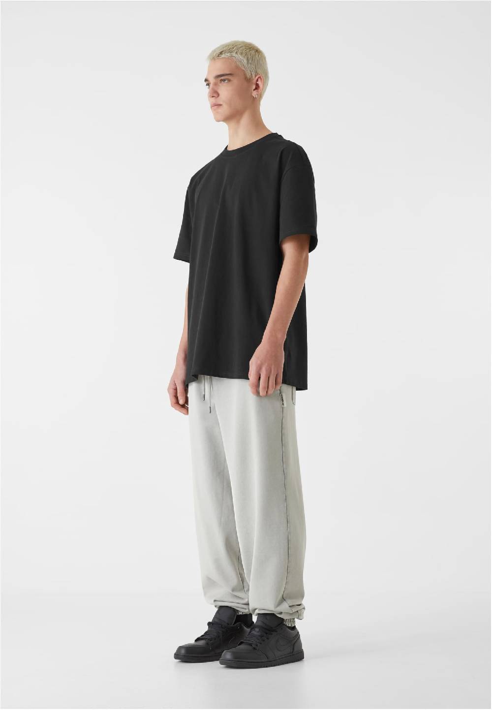 MJ Gonzales MJ Acid Wash Heavy Sweat Pants Wide Leg Sonderangebot der Fabrik