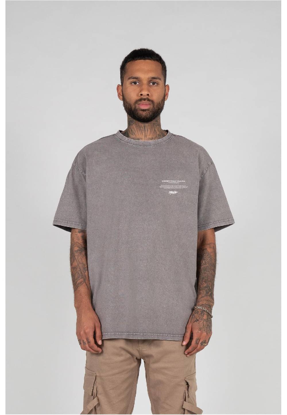 MJ Gonzales HIGHER THAN HEAVEN V.2 Acid Washed Heavy Oversize Tee Günstiger Verkauf