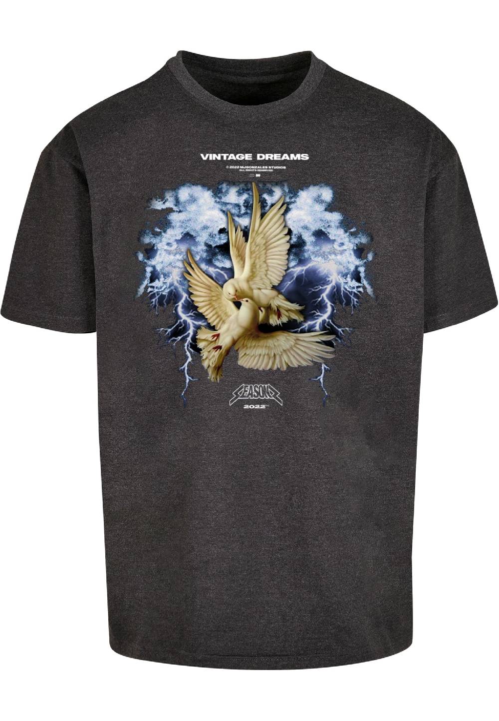 MJ Gonzales VINTAGE DREAMS V.1 Heavy Oversized Tee 2.0 Kostenloser Versand