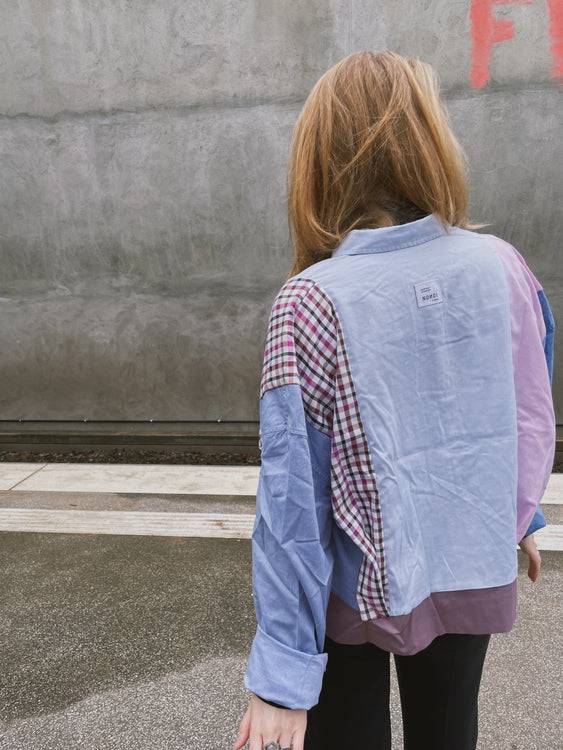 Nonoi Studio Blouson // Rosa + Blau // Onesize Großer Ausverkauf