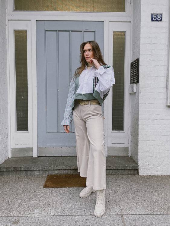 Nonoi Studio Blouson // Salbeigrün // Onesize Flash Sale
