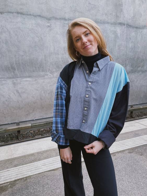 Nonoi Studio Blouson // Schwarz + Türkis // Onesize Exklusivangebot