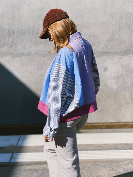 Nonoi Studio Blouson // Blau + Lila // Onesize Weihnachtsangebot