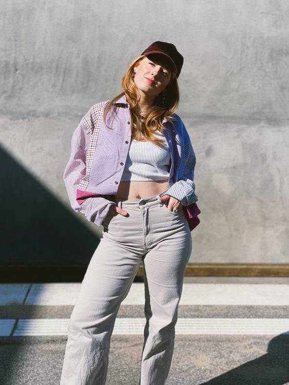 Nonoi Studio Blouson // Blau + Lila // Onesize Weihnachtsangebot