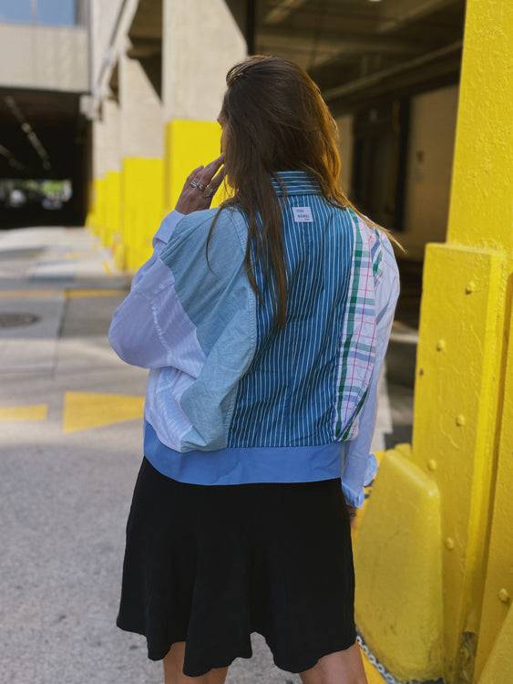 Nonoi Studio Blouson // Blau + Grün // Onesize Muttertagsangebot
