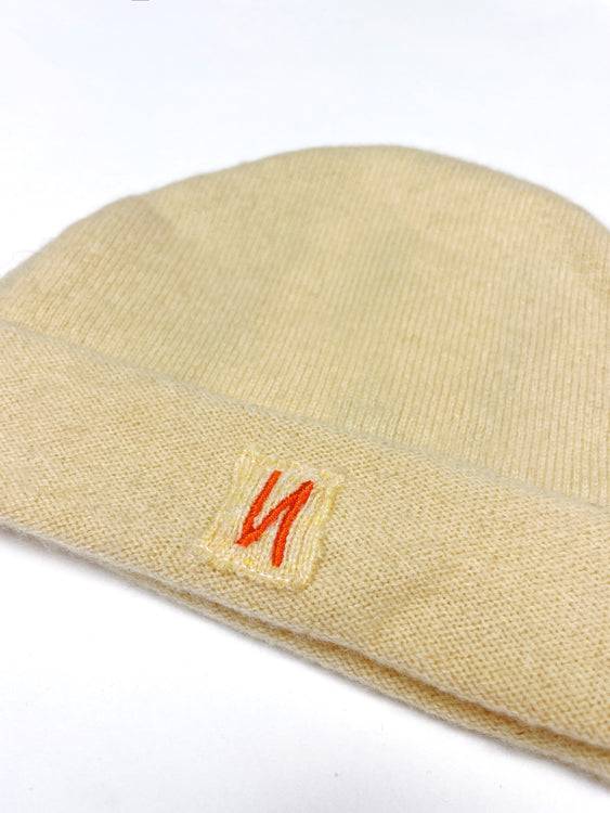 Nonoi Studio BEIGE KINDERMÜTZE "LITTLE CHICAGO" AUS KASCHMIR Saisonale Angebote