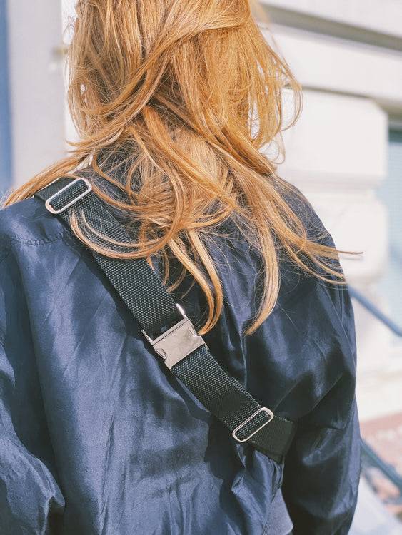 Nonoi Studio Bauchtasche BENJA // Schwarz + Glitzer Tiefpreis