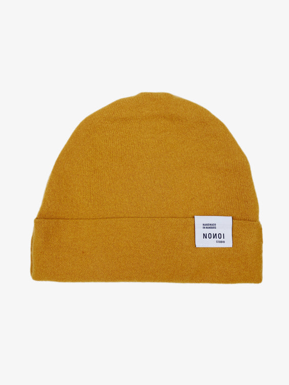 Nonoi Studio SENFGELBE MÜTZE "CILLO" AUS KASCHMIR // UNISEX Kostenlose Rückgabe