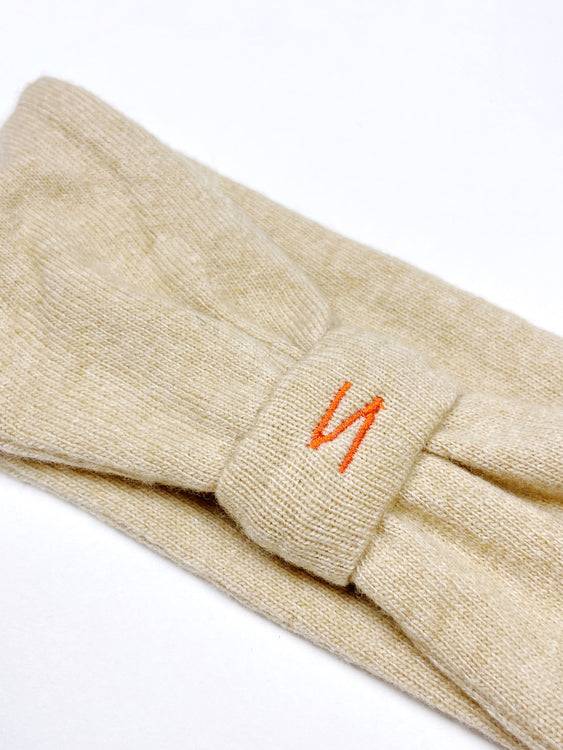 Nonoi Studio STIRNBAND "ZUGSPITZE" BEIGE // KASCHMIR JETZT KAUFEN